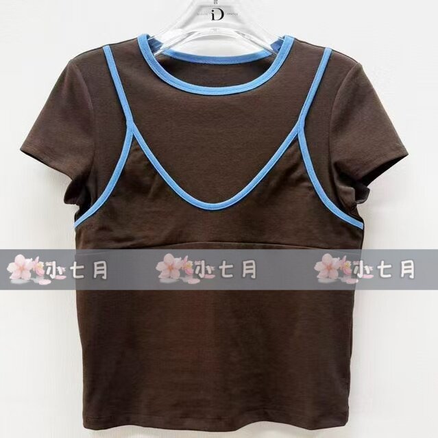 速发ID女装国内代购专柜正品65228016原499【小七月 2026秋 T恤 - 实物图