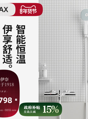 INAX日本伊恒温花洒套装  简易淋浴花洒4946手持白色劲雨花洒