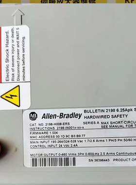 ALLEN-BRADLEY Kinetix350伺服驱动器 2097-V33PR1-LM维修议价