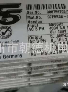 KEB变频器F5  07F5B3B-380A  300756709/1158750维修议价