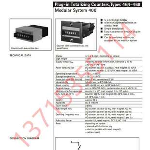 0468190 0468165 0468186 计数器HENGSTLER亨乐士 Types 464 468