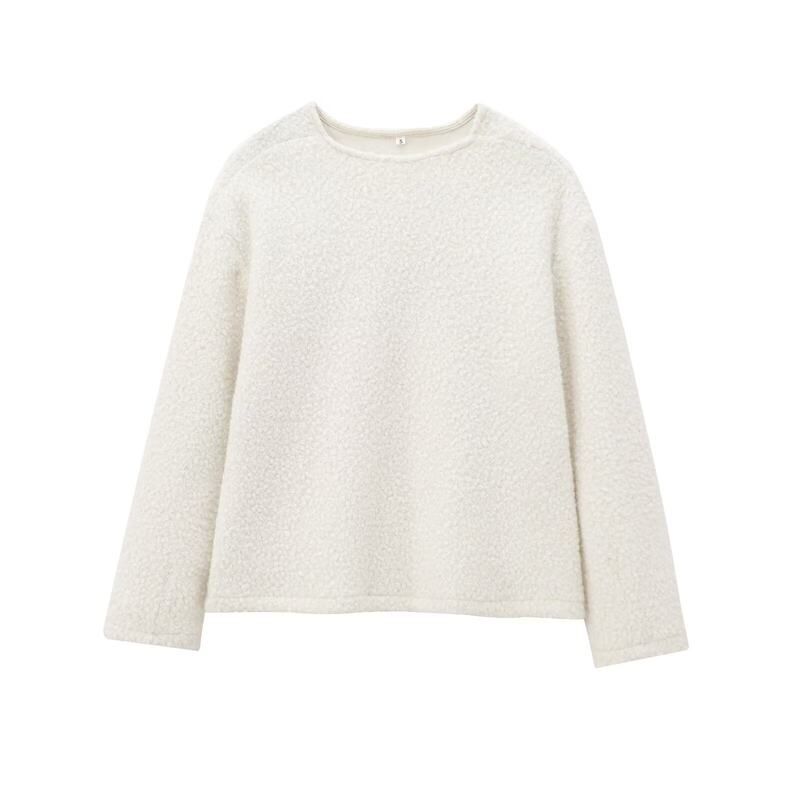 亚马逊跨境外贸欧美女装2024秋冬新款街头时尚休闲羊羔毛拼接外套