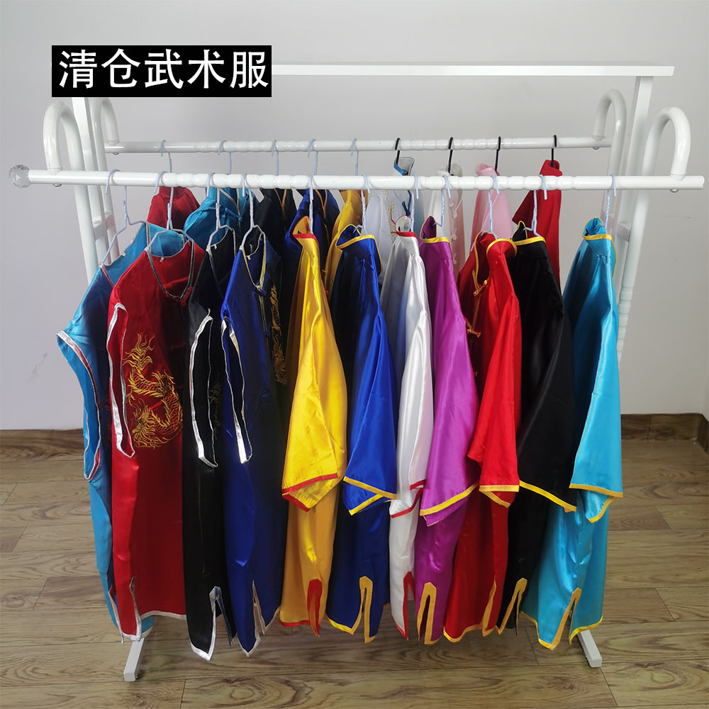 清仓男女通用纺丝棉加丝武术服