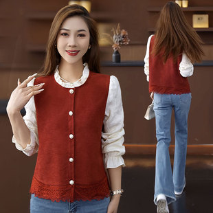 假两件长袖衬衫女春款2026年新款时尚洋气上衣轻奢高级感女士衬衣