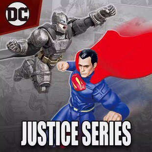 DC正义联盟重甲蝙蝠侠海王闪电侠黑超人7厘米超可动拼装积木人偶