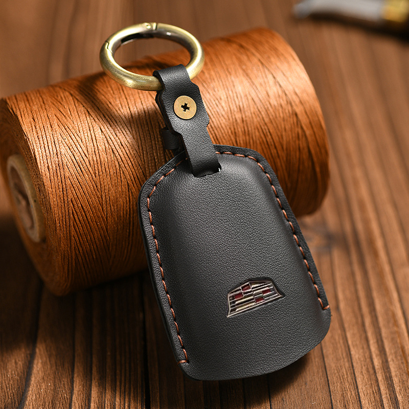 适用凯迪拉克xt5真皮钥匙套