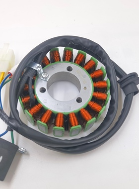 力帆KP250磁电机线圈 LF250-3R-3P发电线圈 18级定子总成