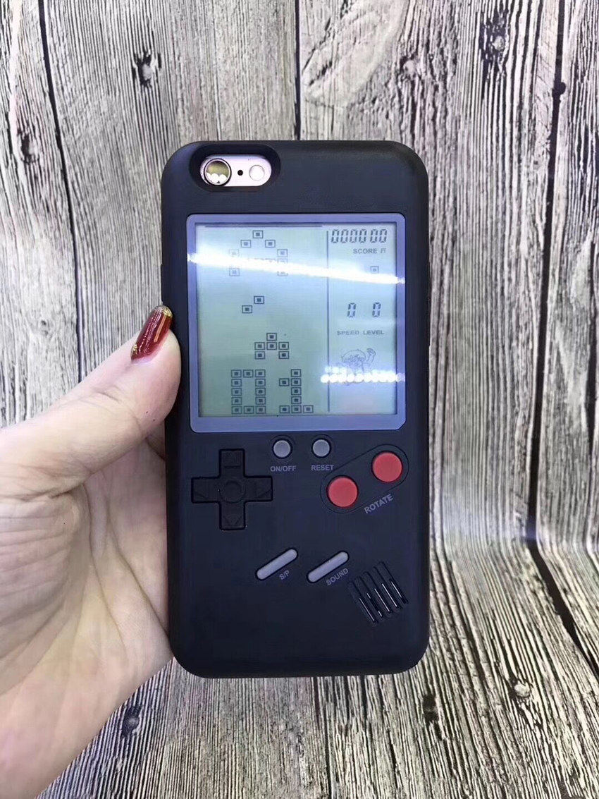 智能手机壳复古俄罗斯方块怀旧游戏机适用于iphone6plus创意男女