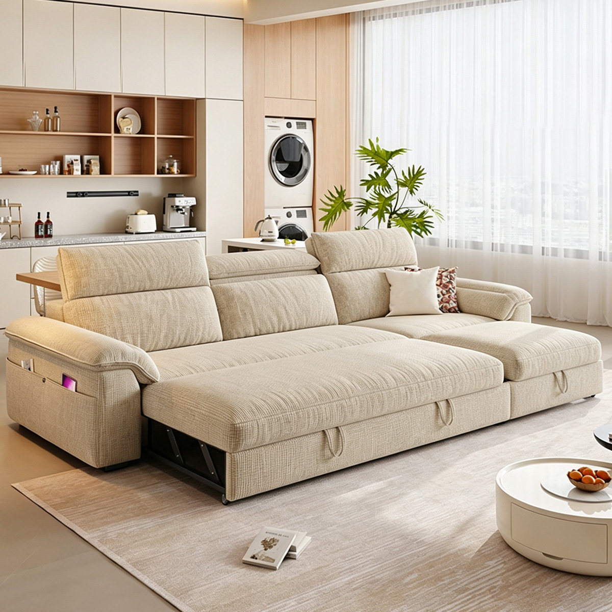 沙发床折叠两用2026新款小户型一体多功能可拆洗客厅布艺现代简约