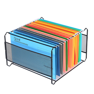 启捷文具a4挂劳架fc快捞文件架挂劳夹架子吊挂可悬挂式酒店前台文件夹f4纸质档案挂钩客帐夹带分类标签客账袋