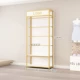 Боковой подвесной 100*30*215 [золотой+белый] без шкафа