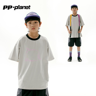 7A抗菌 2025夏季 PP星球男女童T恤 奥代尔 体恤 新款 弹力轻薄短袖
