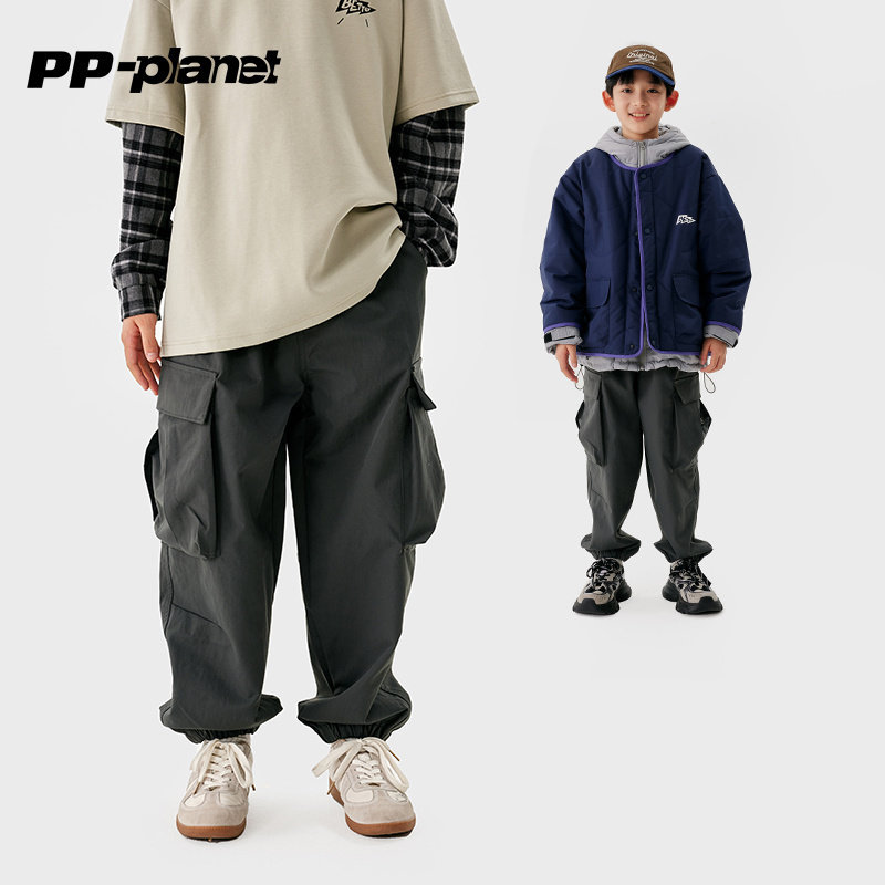 PP星球男童宽松工装休闲裤春秋新款百搭中大童束脚裤儿童长裤,童装/婴儿装/亲子装,裤子,淘宝优惠券,粉丝福利购,淘宝优惠卷