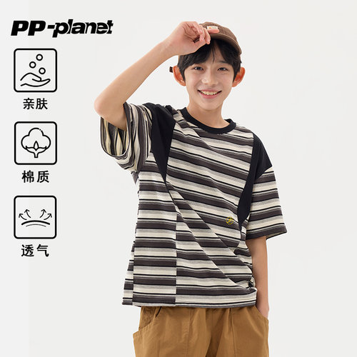 PP星球男童透气夏款短袖T恤
