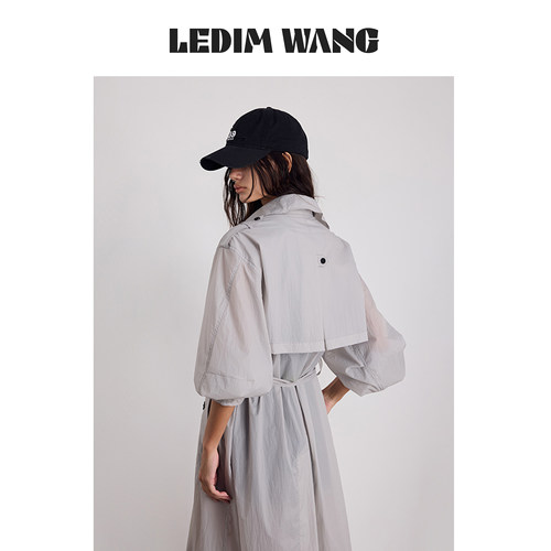 LEDIMWANG轻盈防晒长款风衣外套