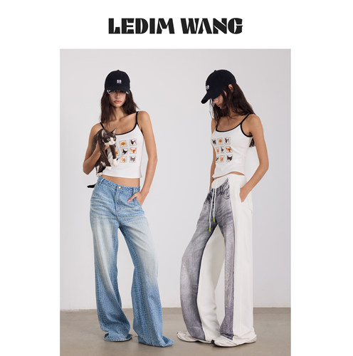 LEDIMWANG小猫印花内搭背心吊带