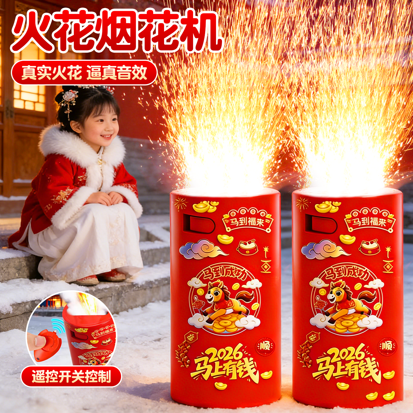 会喷火的烟火打火石电子鞭炮儿童可燃放礼安全炮遥控款过新年玩具,节庆用品/礼品,电子鞭炮,淘宝优惠券,粉丝福利购,淘宝优惠卷