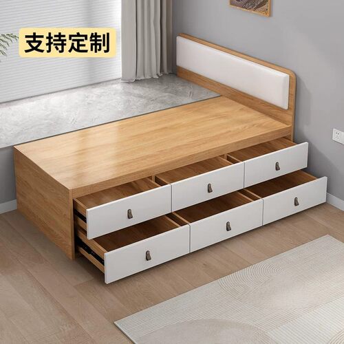 榻榻米多功能床柜一体定制
