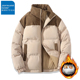 真维斯户外运动立领棉服男士 宽松潮牌加厚外套美式 保暖棉衣上衣