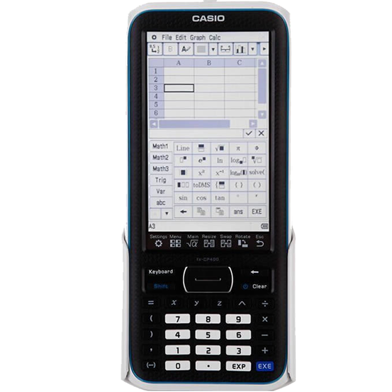 CASIO卡西欧fx-CP400彩屏手写绘图形全英文计算器 4.8寸触摸屏 国际学校SAT/AP考试 fx cp400 