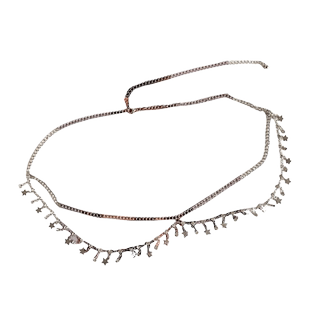 双层性感星星细腰链女简约时尚设计感腰链复古配裙子金属装饰腰带