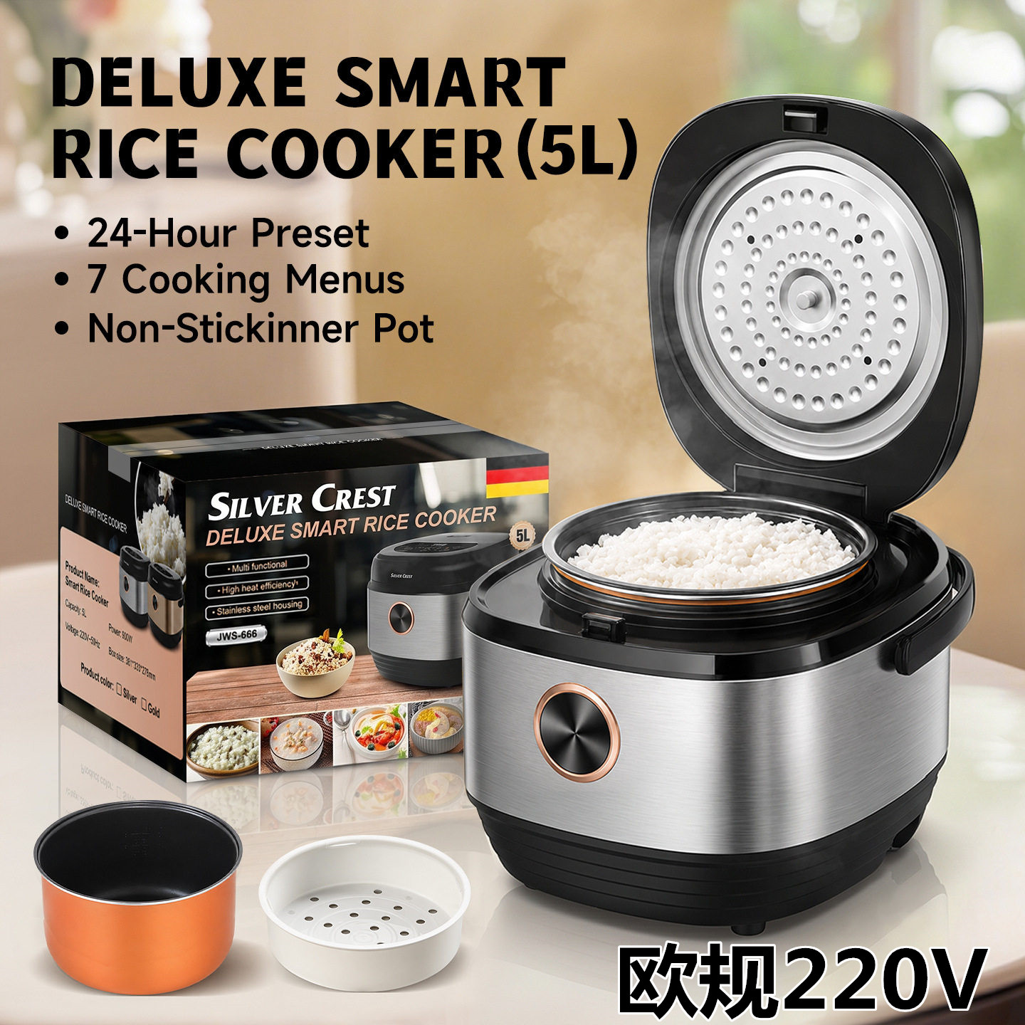 欧规220V多功能家用电饭锅