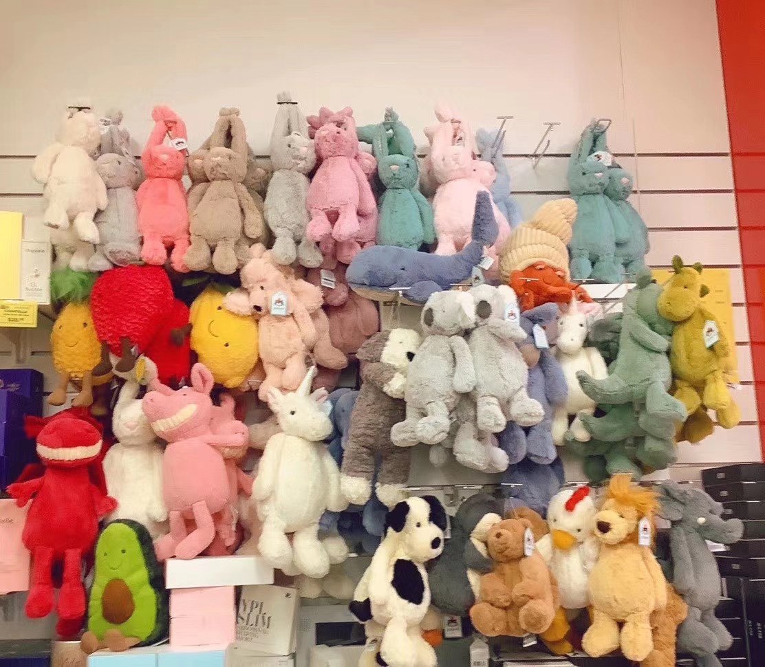 英国jellycat正品米色邦尼兔特大号明星同款毛绒玩具礼物31cm