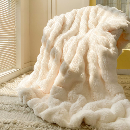 山姆泡芙毯加绒加厚丨抗静电