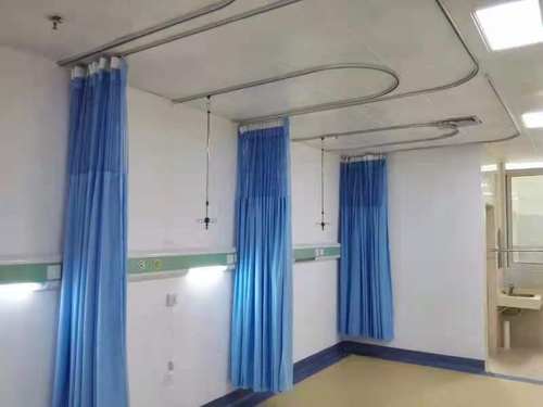 护理屏风病房隔断隔帘子医院屏风窗帘床帘阻燃布帘轨道滑道帘一米