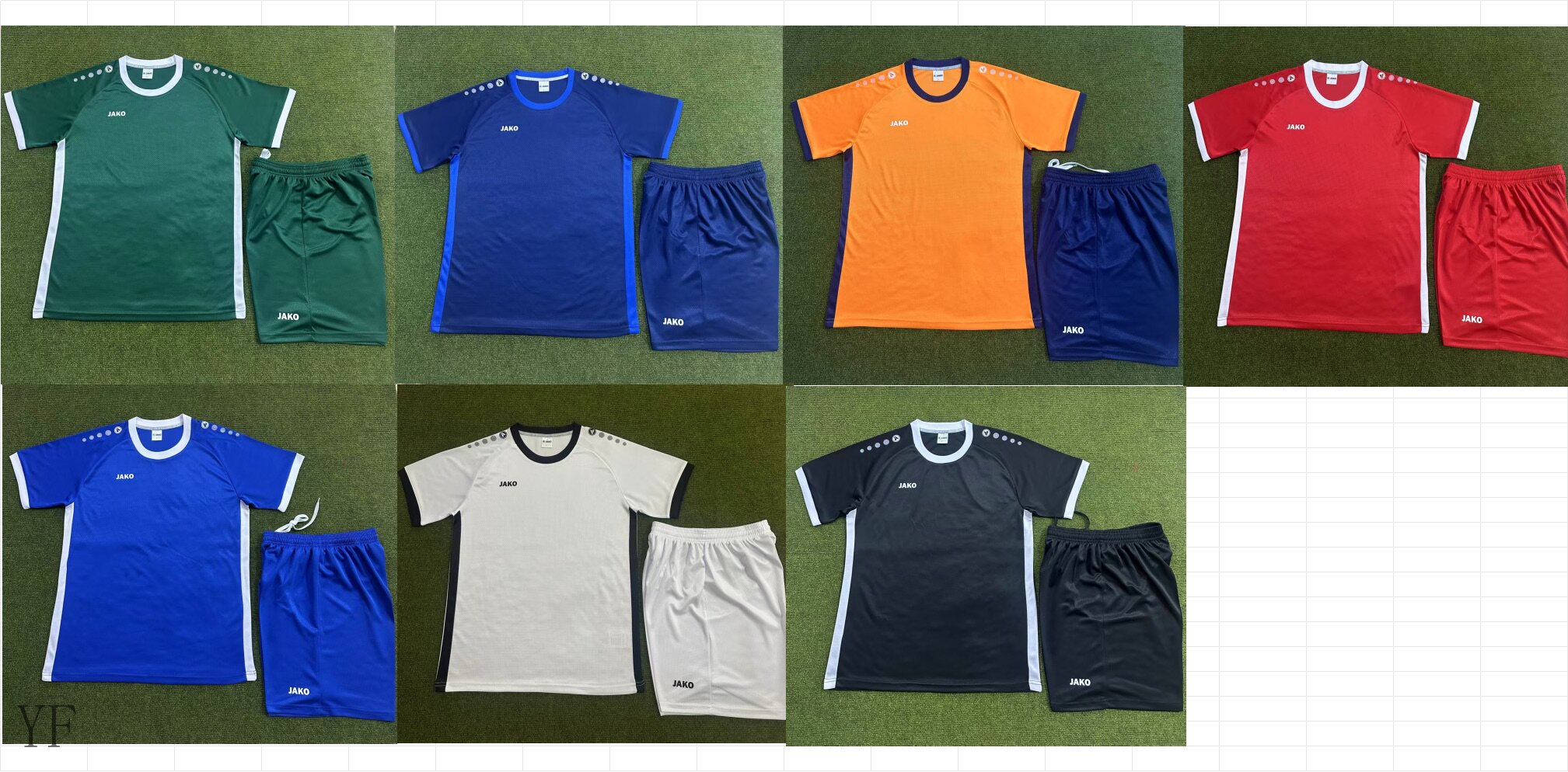 新款足球服套装男短袖队服球衣训足球服