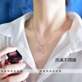 【不掉色不过敏】六芒星钛钢项链女轻奢小众锁骨链女设计感配饰女