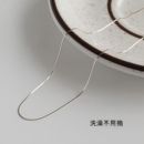 极简风全素链圆形细蛇骨银色闺蜜手链脚链情侣项链 钛钢不掉色