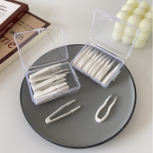 十个装 隐形眼镜盒硅胶镊子美瞳佩戴工具圆头夹子美瞳取戴工具盒