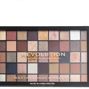 英国Makeup Revolution 45色眼影盘珠光哑光彩虹风暴大地色玩妆盘