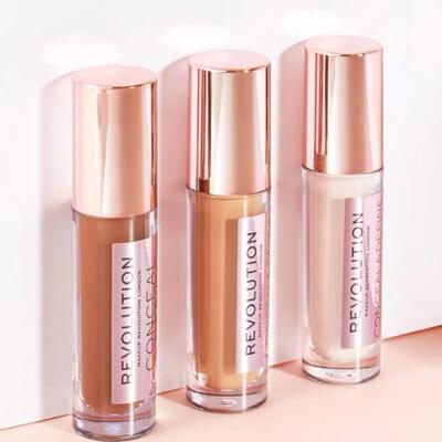 Makeup Revolution遮瑕液遮瑕膏遮斑痘印黑眼圈哑光提亮学生持久