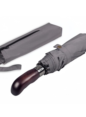 英国Balios雨伞双层实木手柄商务高级伞自动折叠雨伞男士送礼现货