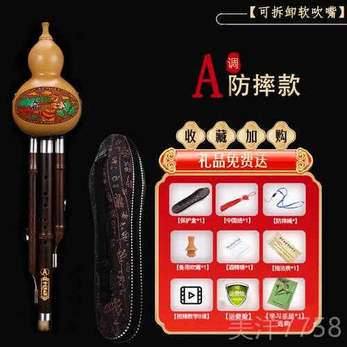 高档天然防摔葫芦丝专业演奏型器初学成者人学乐生调C 降b调小dg