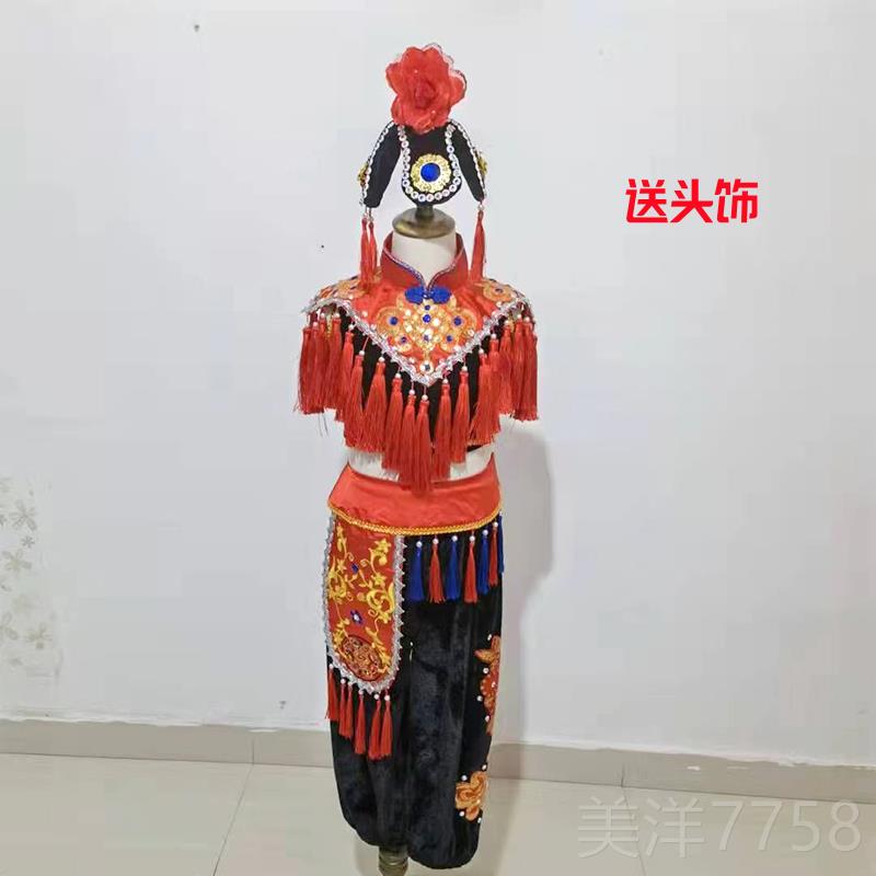 高档童演出服女童舞比蹈服小戏迷表演装小舞蹈家服独舞艺考赛中儿