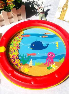 高档红色海浪笼鼓幼儿具沙锤铃铛儿童金宝贝早教音乐奥尔夫打婴击