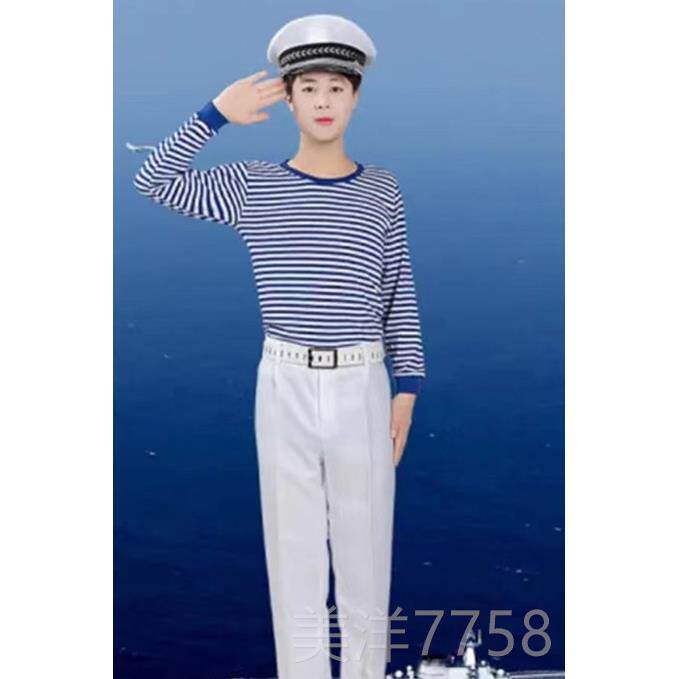 高档成海军风演服出服人水手舞蹈表演服生合唱运动学会套装