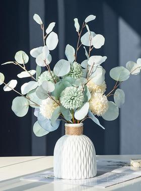 高档北面欧轻奢陶瓶瓷花酒柜摆意件乔迁新居礼品客厅创现代桌装饰