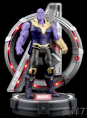 高档复关仇联盟4铁侠MK46多节可动发光非合金玩具7寸人偶模者型钢