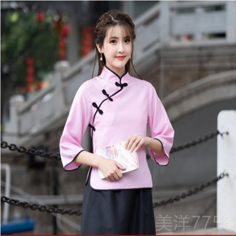 高档民风国学生装演出服五青年女中山服男装装复古毕业舞台四写真