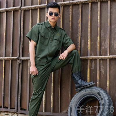 高档建筑工地工作服套衣装男夏薄款纯棉男士民工活干穿的农服劳保