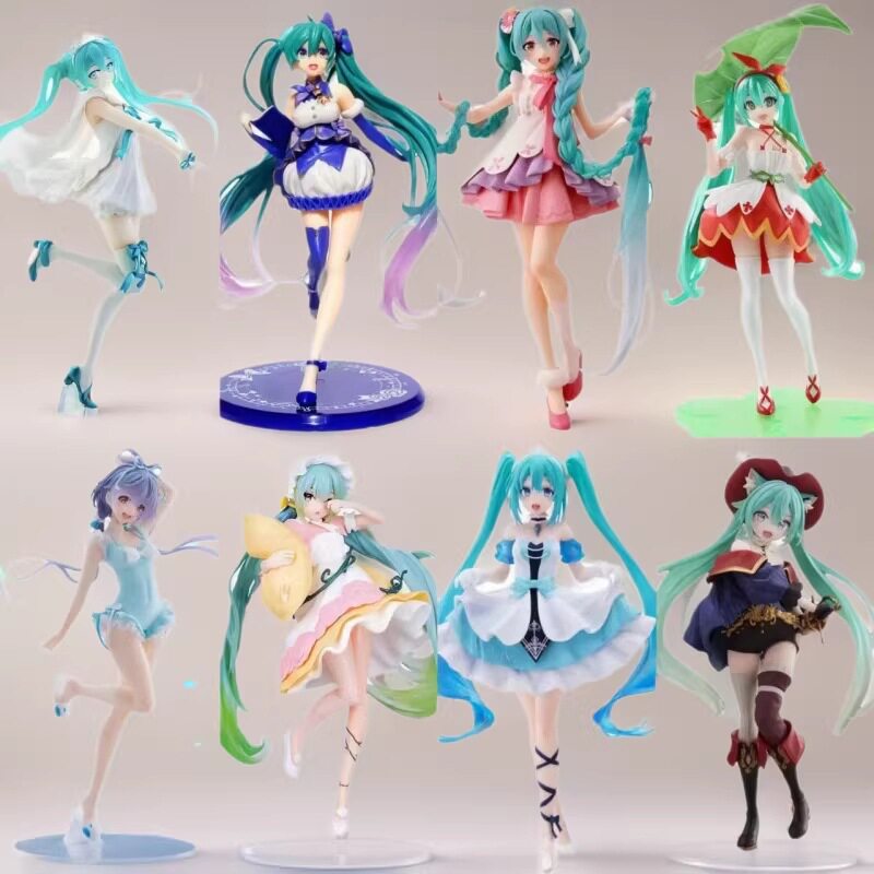 初音未来美人鱼童话仙境大耳狗樱花MiKu二次元手办模型摆件