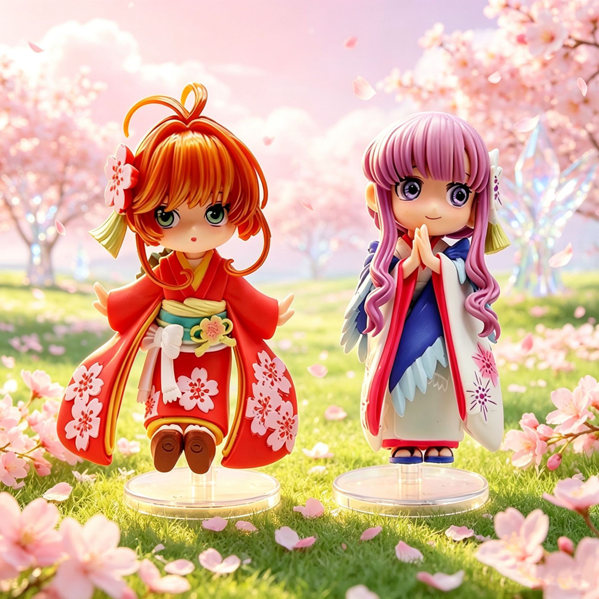 和服魔卡少女樱小樱知世和服手办摆件动漫周边模型礼物桌面装饰