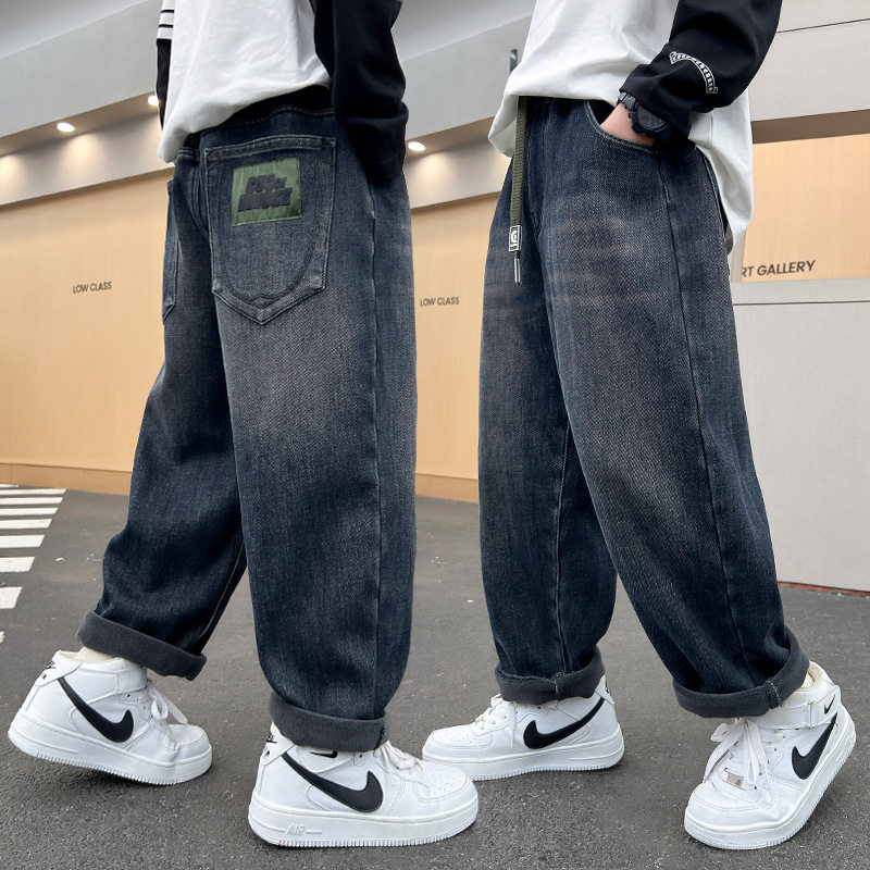 儿童牛仔裤男童加绒裤子冬季2026新款春一体绒秋款加厚中大童长裤,童装/婴儿装/亲子装,儿童牛仔裤,淘宝优惠券,粉丝福利购,淘宝优惠卷