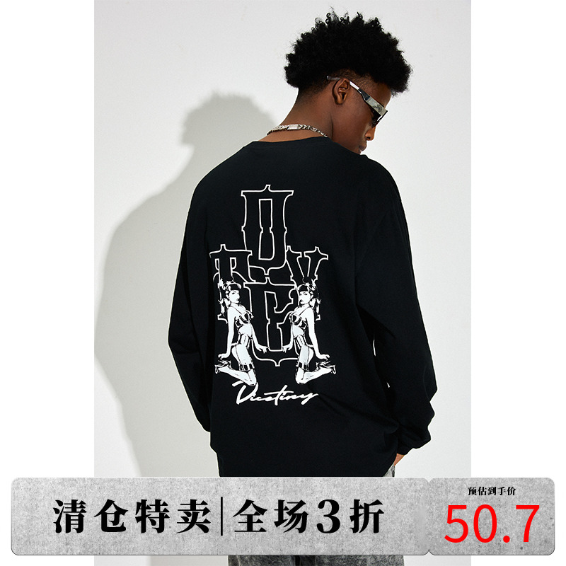 DICETINY街头潮牌T恤DICET长袖