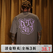 T恤男夏季 S45 DICETINY 命运涅槃 基础印花短袖 潮流百搭半袖