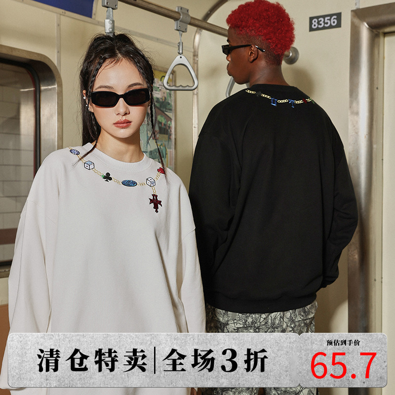 DICETINY美式骰子圆领DICE卫衣